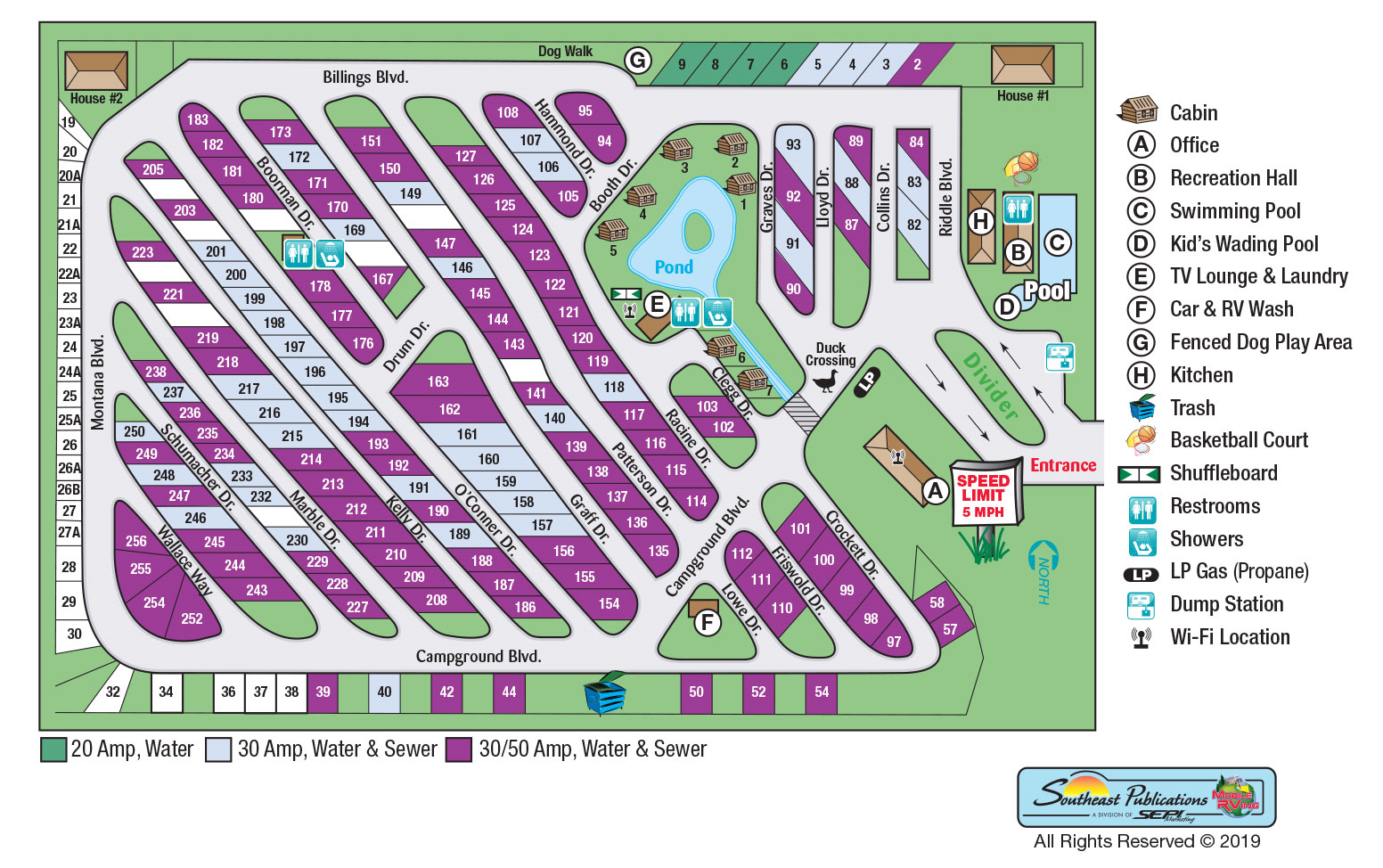 Click to View OcalaRv Camp Resort Map